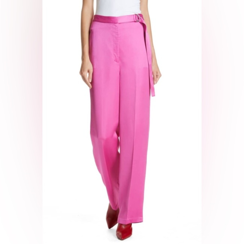 Pink Wide-Leg Trousers